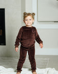 Pouf Brown Velour Pajama