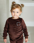 Pouf Brown Velour Pajama
