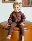Pouf Rosy Brown Bow Sweatsuit