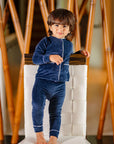 Pouf Navy Velour Pajama