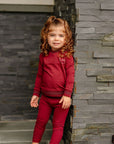 Pouf Burgundy Varsity Set