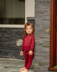 Pouf Burgundy Varsity Set