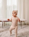 Pouf Pink Vintage Bear Footie + Hat