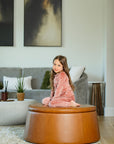 Pouf Pink Velour Grandpa Pajama