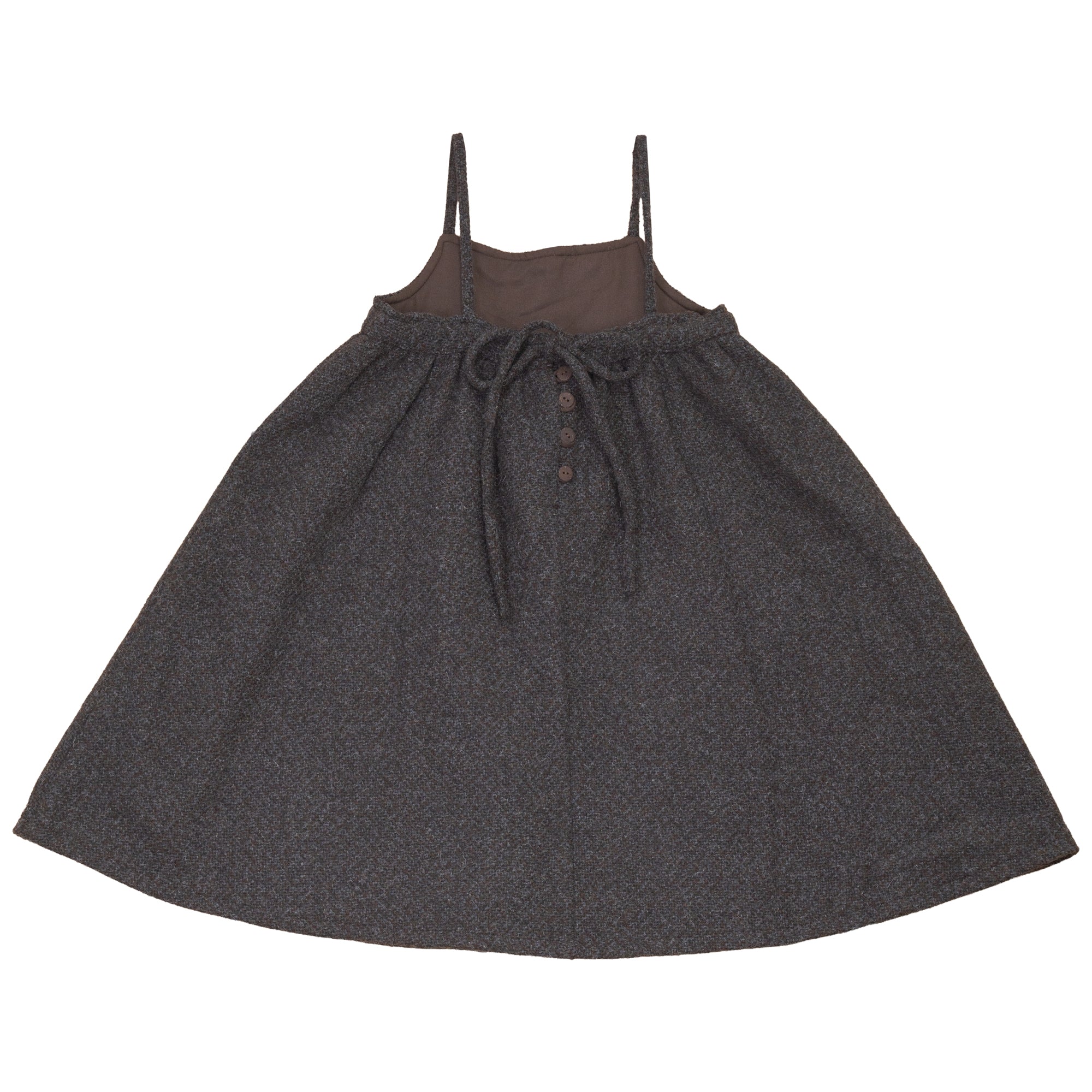 Calla Lili Grey Brown Tweed Dress