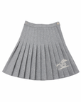 Cottier Grey Selena Pleated Skirt