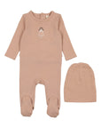 Lilette Pink Doll Embroidered Footie Set