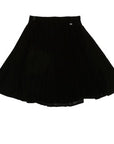 Elisabetta Franchi Black Velvet Midi Skirt