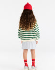 The Animal Observatory Half Zip Striped Sweatshirt