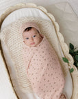 Ely's And Co Pink Floral Pointelle Footie Set