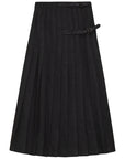 Gem Black/Grey Pleated Skirt