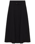Gem Black Front Buckle Skirt
