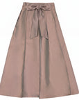 Gem Coper Bow Detail Taffeta Skirt