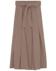 Gem Taupe Bow Detail Taffeta Skirt