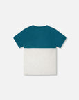 Deux Par Deux Oatmeal Mix Chest Pocket T-Shirt