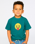 Deux Par Deux Shaded Spruce Smiley T-Shirt