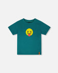 Deux Par Deux Shaded Spruce Smiley T-Shirt