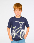 Deux Par Deux Peacoat Bike T-Shirt