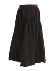 Hev And Bloom Black Balloon Skirt With Certical Tucks Detail