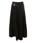 Hev And Bloom Black Skirt With Buckles