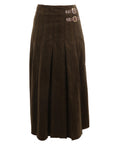 Hev And Bloom Olive Skirt With Buttons