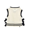 Philosophy Knit Vest With Bows On The Side