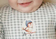Ely's And Co Sage Owl Gingham 2 Piece Set