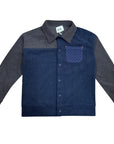 Kix Grey / Blue Corduroy Shirt