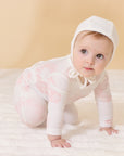 Kipp White/Pink Petit Toile Footie Set