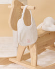 Kipp White/Pink Petit Toile Bib