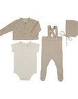 Bee And Dee Knit Ensemble Sweater + Bonnet With Blanket