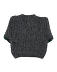 Piupiuchick Grey/Green Stripes Knit Sweater