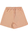 Baby Clic Checked Rust Shorts Set