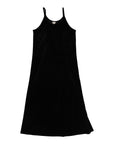 Lil Legs Black Velour Slip Maxi Set