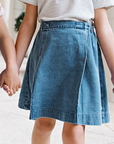 Lil Legs Mid Blue Wash Denim City Overlay Skirt