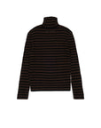 Maison Margie Striped Brown Turtleneck