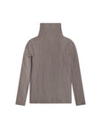 Bopop Taupe Herringbone Mock Neck Jumper Set