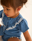 My Little Cozmo Chambray Bloomer Set