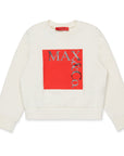 Max And Co Red Square Sweatshirt