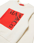 Max And Co Red Square Sweatshirt