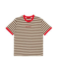 Max And Co Brown Striped T-Shirt