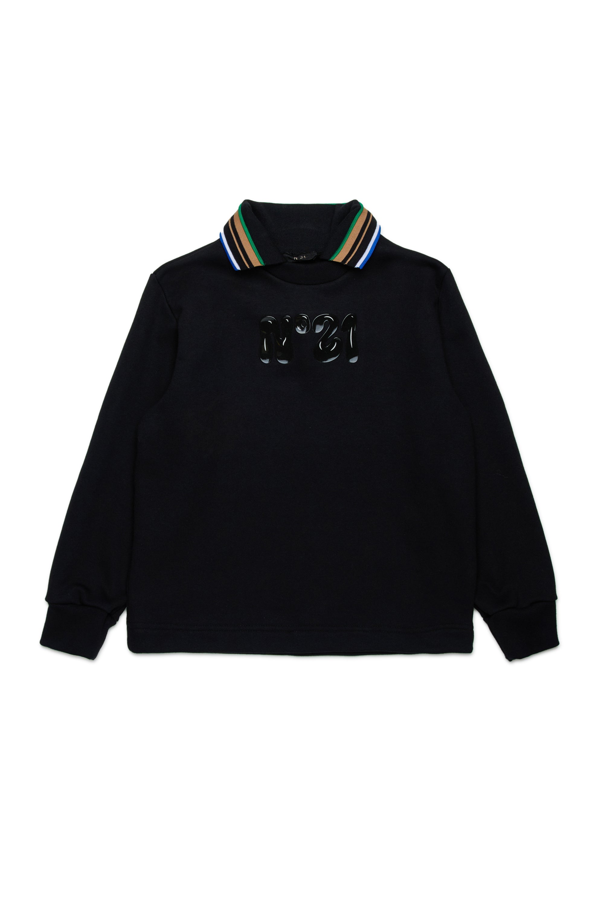 No21 Colored Striped Polo Top