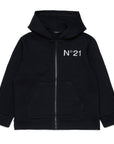 No21 Black Zip Up Hoodie