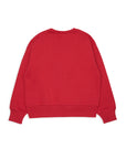 No21 Coral Red Logo Around Crewneck Sweatshirt