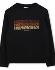 Lanvin Black Logo Crewneck Sweatshirt