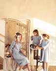 Pompomme Blueberry Embroidered Dress