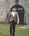 Mann Taupe Knit Blazer