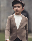 Mann Taupe Knit Blazer