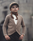 Mann Taupe Knit Blazer