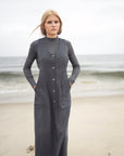 Gem Grey Wool Jumper With Top